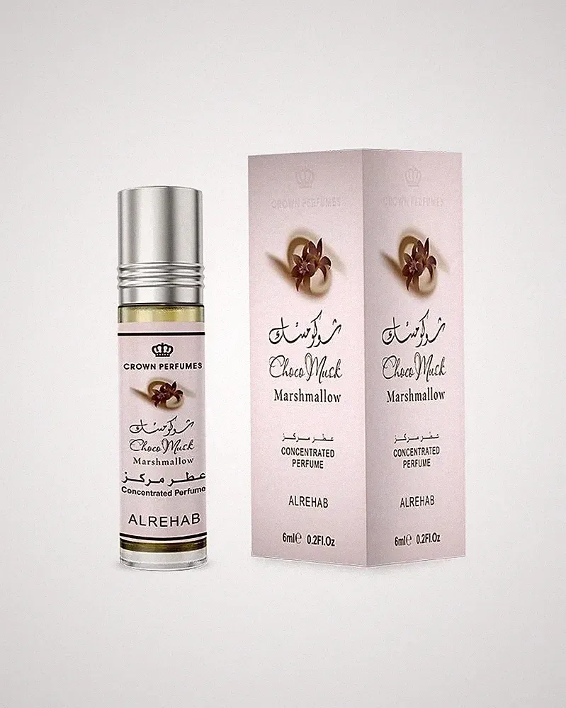 Al Rehab Choco Musk Marshmallow Perfume Oil Roll On 0.2 Fl Oz (6 ml)