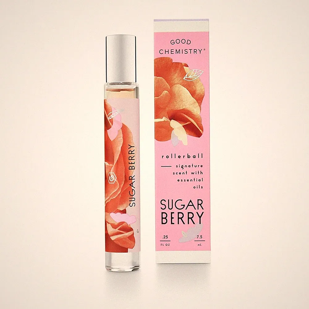 Good Chemistry Sugar Berry Rollerball Perfume with Essential Oils .25 Fl Oz