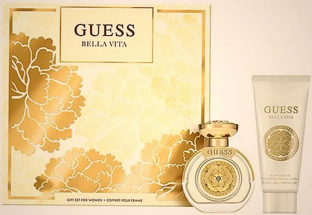 Guess Bella Vita Perfume Gift Box Set 1.0 Oz Eau De Parfum 3.4 Oz. Lotion NEW